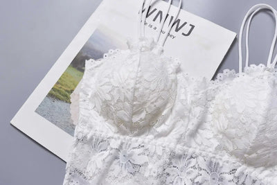 Women's Lace Bra Wireless Push