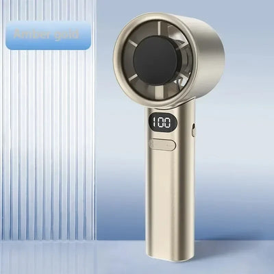 Portable Hand Fan 120 Wind Speeds Mini Bladeless Handheld Fan USB Rechargeable Personal Highspeed Fans Electric Eyelash Fan
