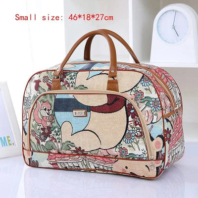 Fashion Cartoon Print Travel Bags for Women