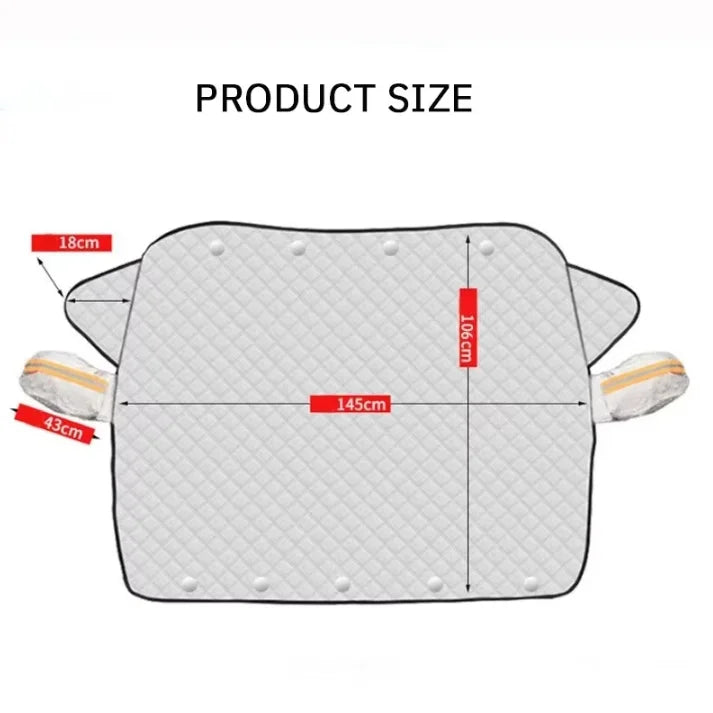 Magnetic Car Snow Shield Frost Prevention Frost Prevention Front Windshield Sunshade Thickened Snow Shield Car Coat 1PC