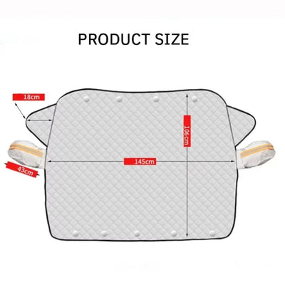 Magnetic Car Snow Shield Frost Prevention Frost Prevention Front Windshield Sunshade Thickened Snow Shield Car Coat 1PC