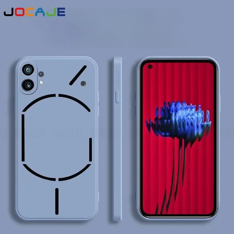 Liquid Silicone Phone Case For Nothing Phone 2 Slim Matte Cover For Nothing Phone 1 Protective Lens Camera Soft Phone Back Cover