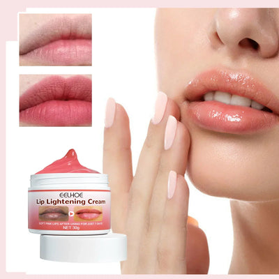 EELHOE Lip Lightening Cream Moisturizing Balm Whitening Brightening Nourishing Lipstick Remove Dark Lip Care Bleaching Cream 30g
