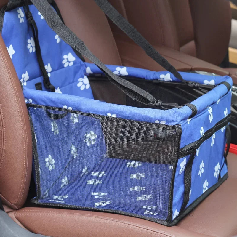 Pet Dog Car Carrier Seat Bag Waterproof Basket Folding Hammock Pet Carriers Bag For Small Cat Dogs Safety Travelling Mesh