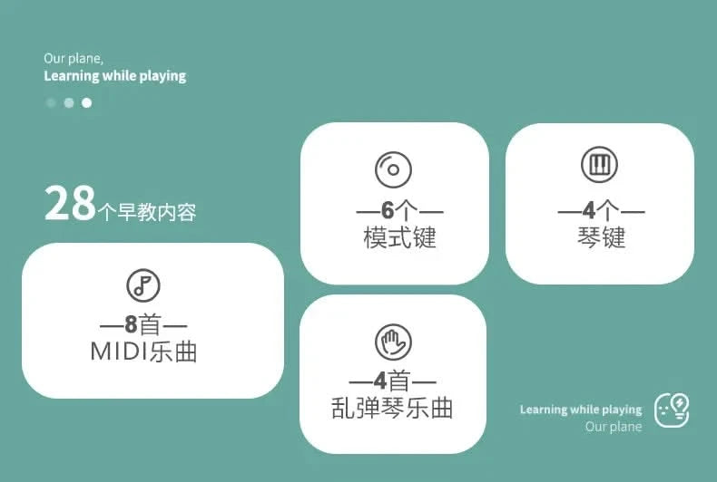 Baby Toys Musical Play Mats Piano Gym Newborn Toys Tummy Time Mat Baby Teether & Padded For Toddlers Early Learning Education