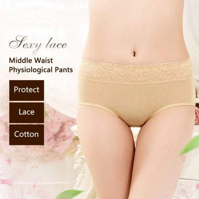 Cotton Female Physiological Pants Leak Proof Menstrual Women Underwear Period Panties Health Seamless Briefs Warm Stretch Panti