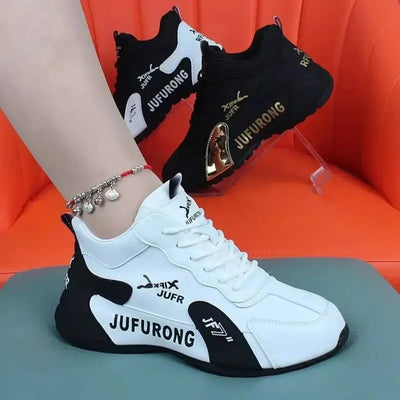 Women Sneakers Spring and Autumn New Breathable Lace Up Platform Sneakers Women Walking Designer Loafers Shoes Zapatos De Mujer