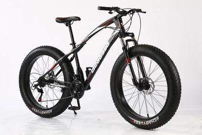 26Inch Snow Bike with Variable Speed4.0Thick Wide Tires Outdoor Beach Bike Mountain Bike Bicycle