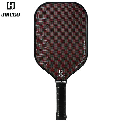 JIKEGO Titanium Weave T700 Carbon Fiber Pickleball Paddle Thermoformed Unibody Foam Edge 16mm Elongated Pickle Balls Racket CFS