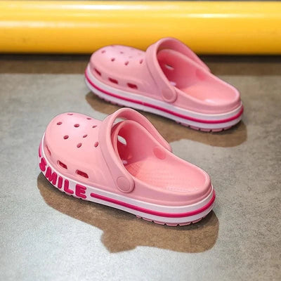 Luxury Children Clogs Girls Boy Slippers Sandals Summer Beach Indoor Slides Thick Sole Comfortable Sports Boy Shoes Slippers