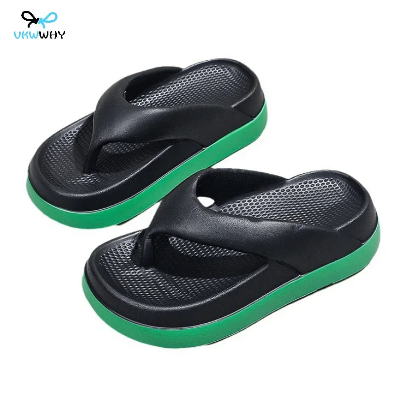 Platform Flip Flops for Women, Outdoor Beach Sandals 2025 Popular Design Non-slip Slippers Comfortable, Soft And Thick Sole