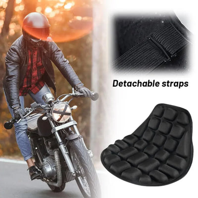 Motorcycle Seat Cushion Black Foam Soft Comfortable Breathable Seat Covers Mats Motorcycles Electric Bike Accessories