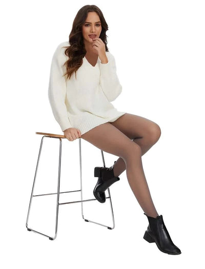 Women Thermal Underwear Pants Fleece Lined High Waisted Leggings Keep Warm Winter Pant Tummy Control Yoga Hiking Running Tights