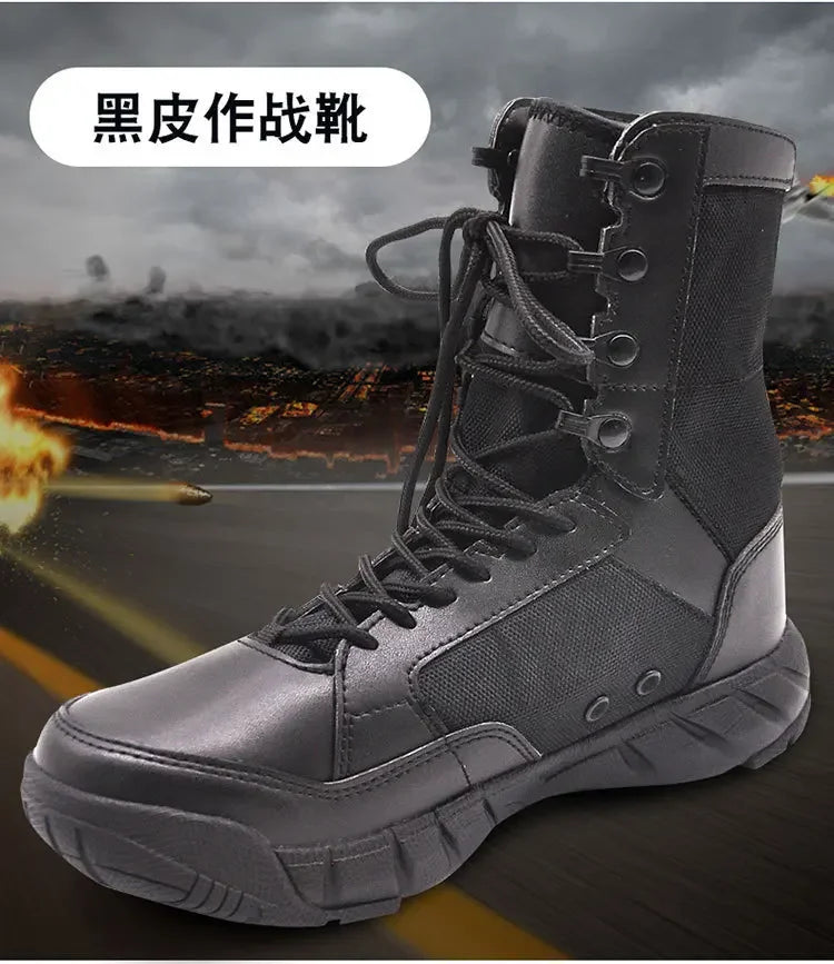 Outdoor Climbing Training Water Resistant High Shoes Hunting Hiking Tactical Boots Men Women Hunting Hiking Desert  Boot
