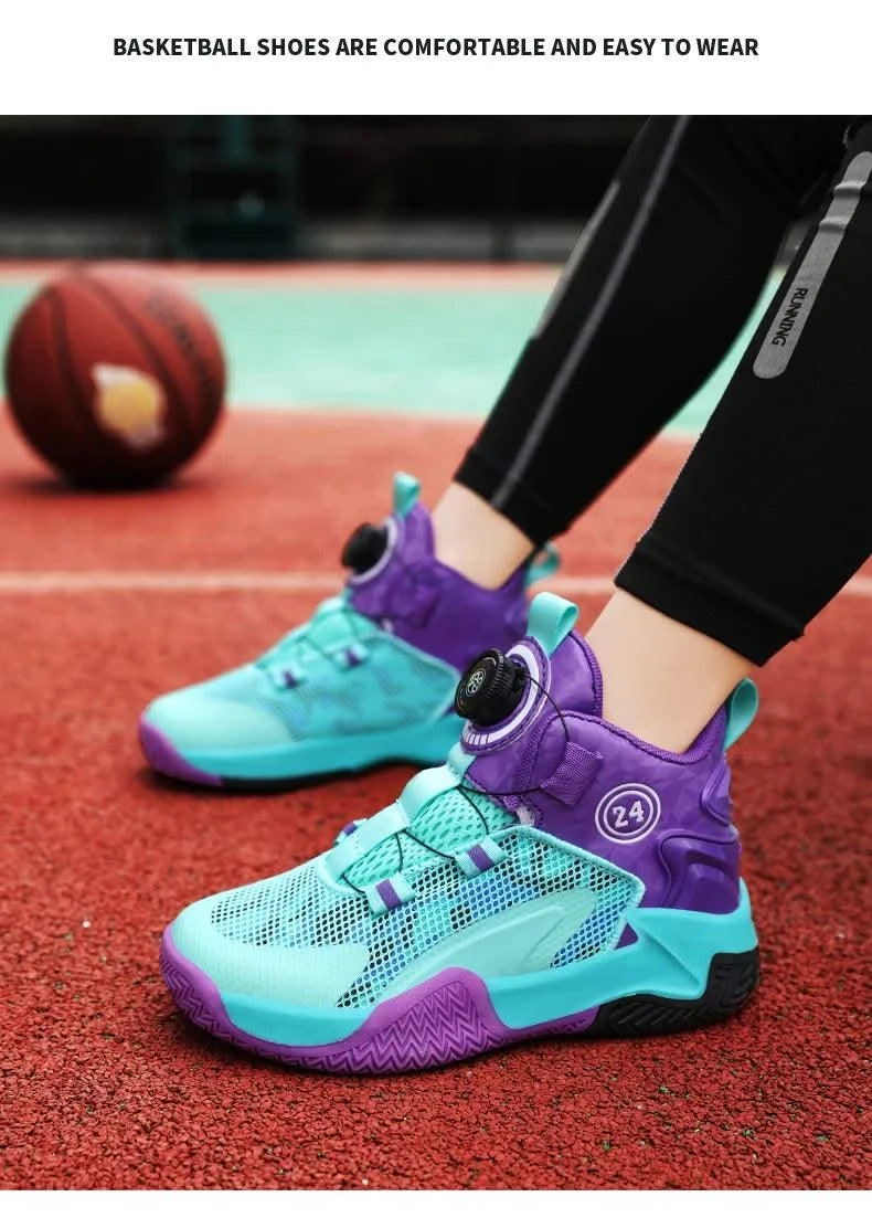 2025 New Children's Basketball Sports Shoes for Boys High Quality Running Kids Shoes Child Sneakers Non-Slip School Shoes - Elanique