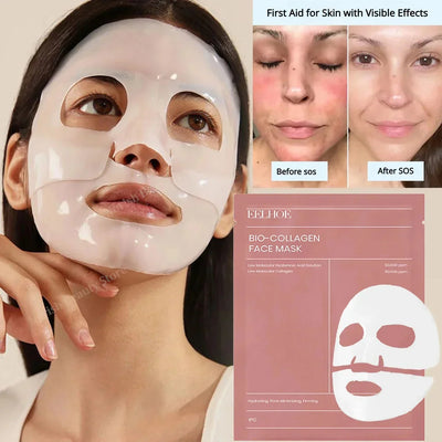 Bio-Collagen Face Mask Anti-Wrinkle Firming Overnight Mask With Hydrolyzed Moisturizing Refreshing Brightening Repair Skin Care