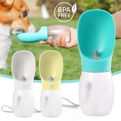 Pet Dog Water Bottle Dispenser For Small Big Dogs Cats Outdoor Travel Walking Puppy Drinking Bowls French Bulldog Pug Feeder