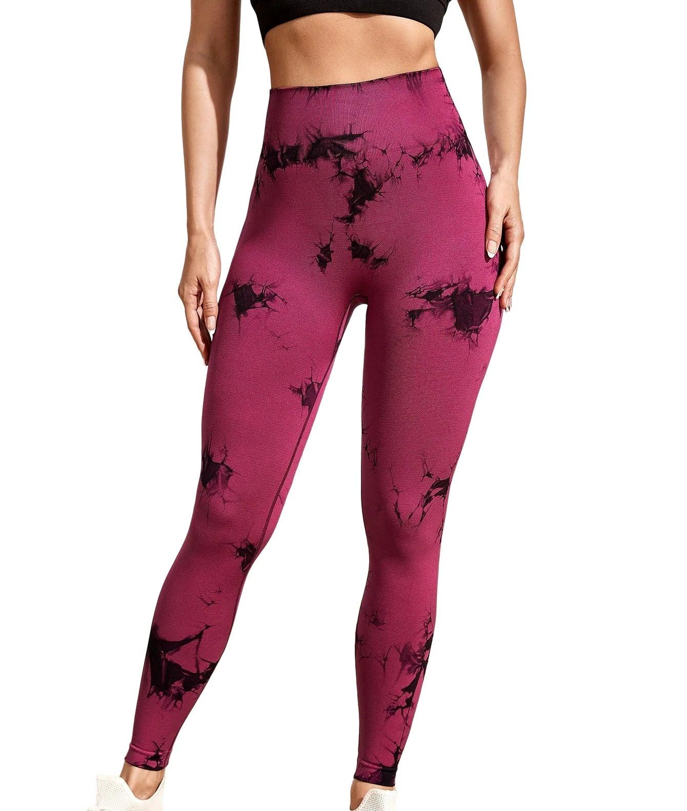 Seamless Tie Dye Leggings Women