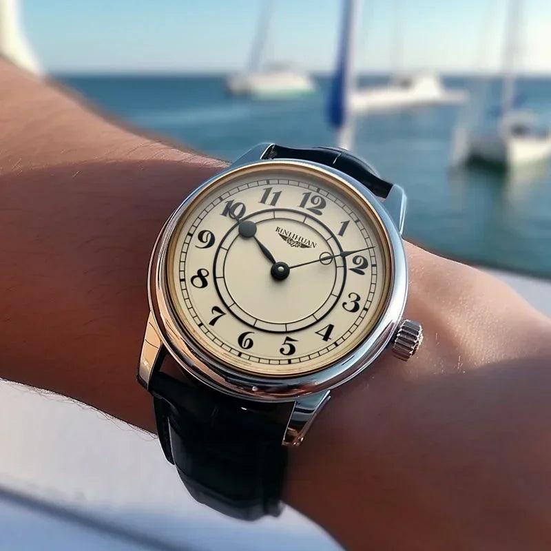 2025 new top brand man wristwatch luxury business waterproof men watch for quartz clock leather men’s watches reloj