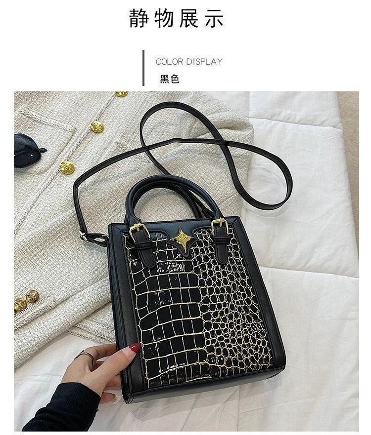 Elegant classic designer paris fashion inspired handbag for women with minimalist vintage charm and logo