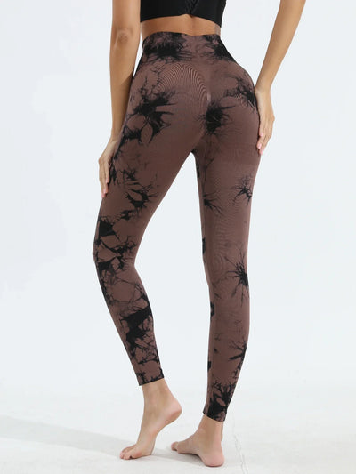 Women's Tie Dye Yoga Leggings High Waist Butt Lifting Soft & Stretchy Workout Skinny Pants