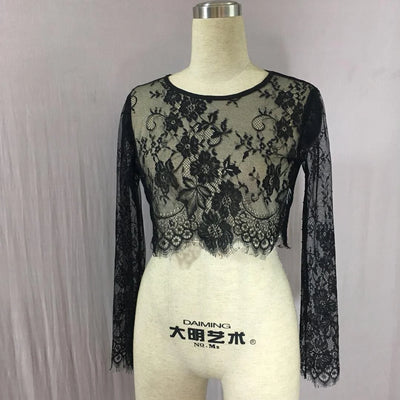 Sexy Women's Lace Floral Seamless Arm Shape Top