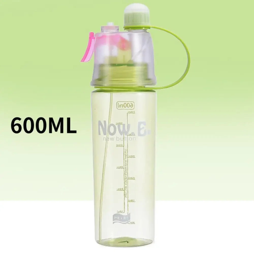 Creative With Straw Water Bottle Spray Drinkware Drink Spray Cup Portable 600ML Spray Water Bottle Travel