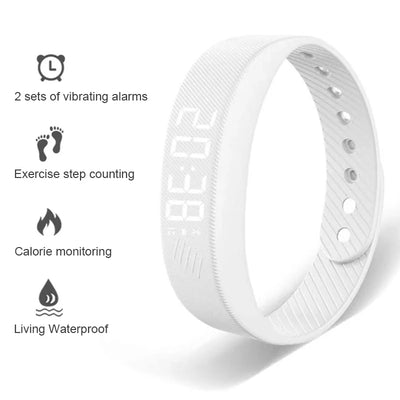 Smart Watch Sports Bracelet Smart Bracelet With Vibrating Alarm Clock Running Step Counting Bracelet for Male and Female Student
