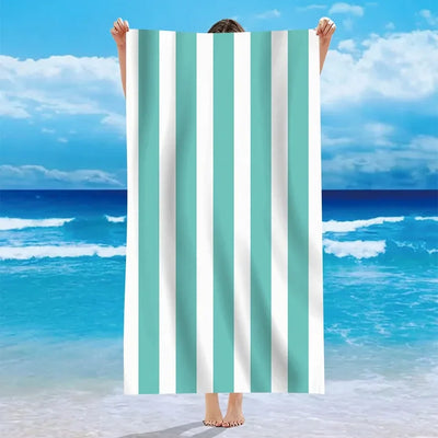 Beach in Style! Multicolor Striped Beach Towels for Sun-soaked Adventures Suitable for towels, bath towels, beach towels