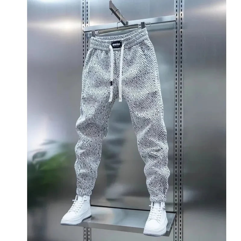Trousers Man Pants for Men Men's Sweatpants Y2k Clothes Big Size Sport Gym Sports Mens Clothing Winter Workout Pants Baggy Wide