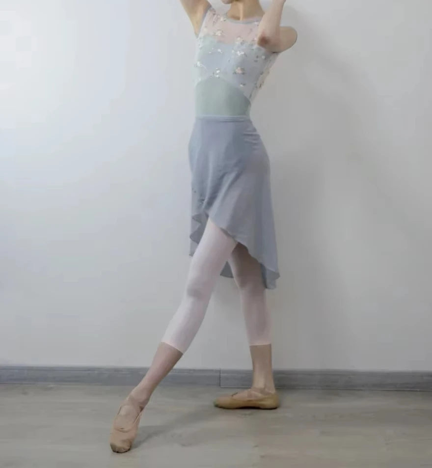 Gymnastics Ballet Wrap skirt girls chiffon skirt Ballet practice skirts national dance wear Teachers dance dress for women