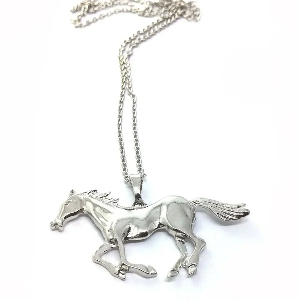 Statement Animals Accessories Silver/Gold Necklace Pony Necklace Pendant Horse Necklace