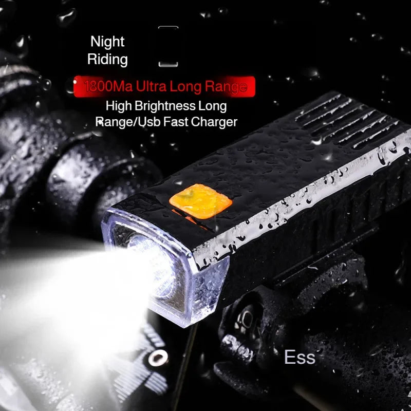 Mountain bike headlight mountain bike riding rainproof night riding headlight rechargeable mountain bike light