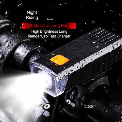 Mountain bike headlight mountain bike riding rainproof night riding headlight rechargeable mountain bike light