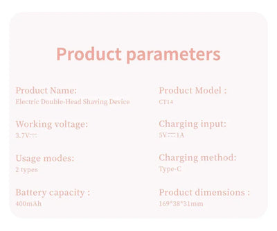 Painless Epilator Electric Shaver for Women Bikini Trimmer Facial Mustache Hair Removal Razor Ladies Face Underarm Legs Electric