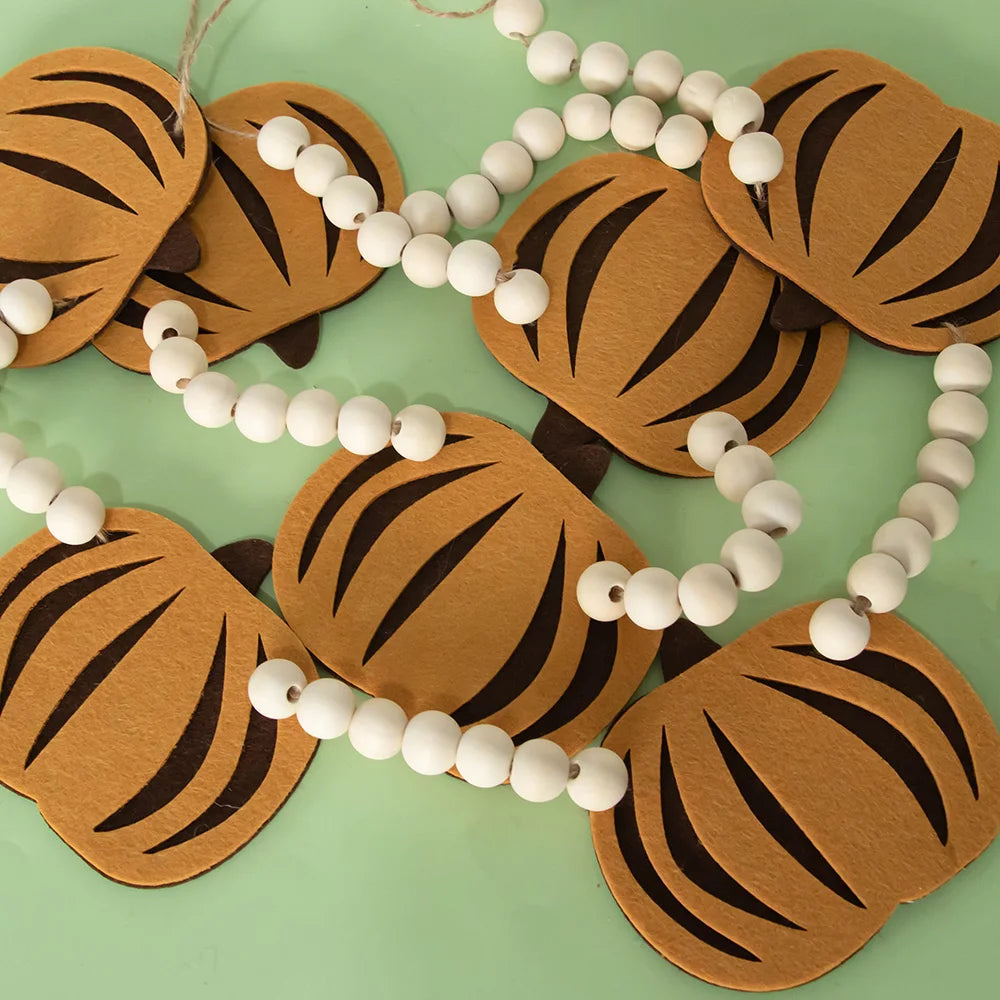 Thanksgiving Fall Pumpkin Banner Happy Halloween Party Fireplace Mantle Wall Home Patio Garden Decoration Autumn Decor Supplies