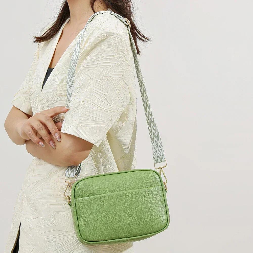 Fashion women handbag luxury brand leather tote bags for shoulder 2024 designer solid color messenger