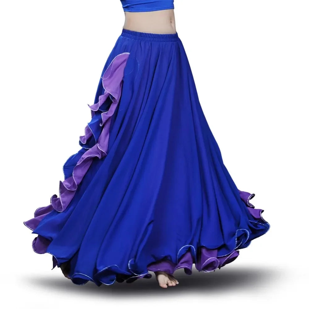 Belly Dance Skirt Undercover Practice Clothing for Women 2024 New Sexy Oriental Dance Half Body Beginner's Big Swing Skirt