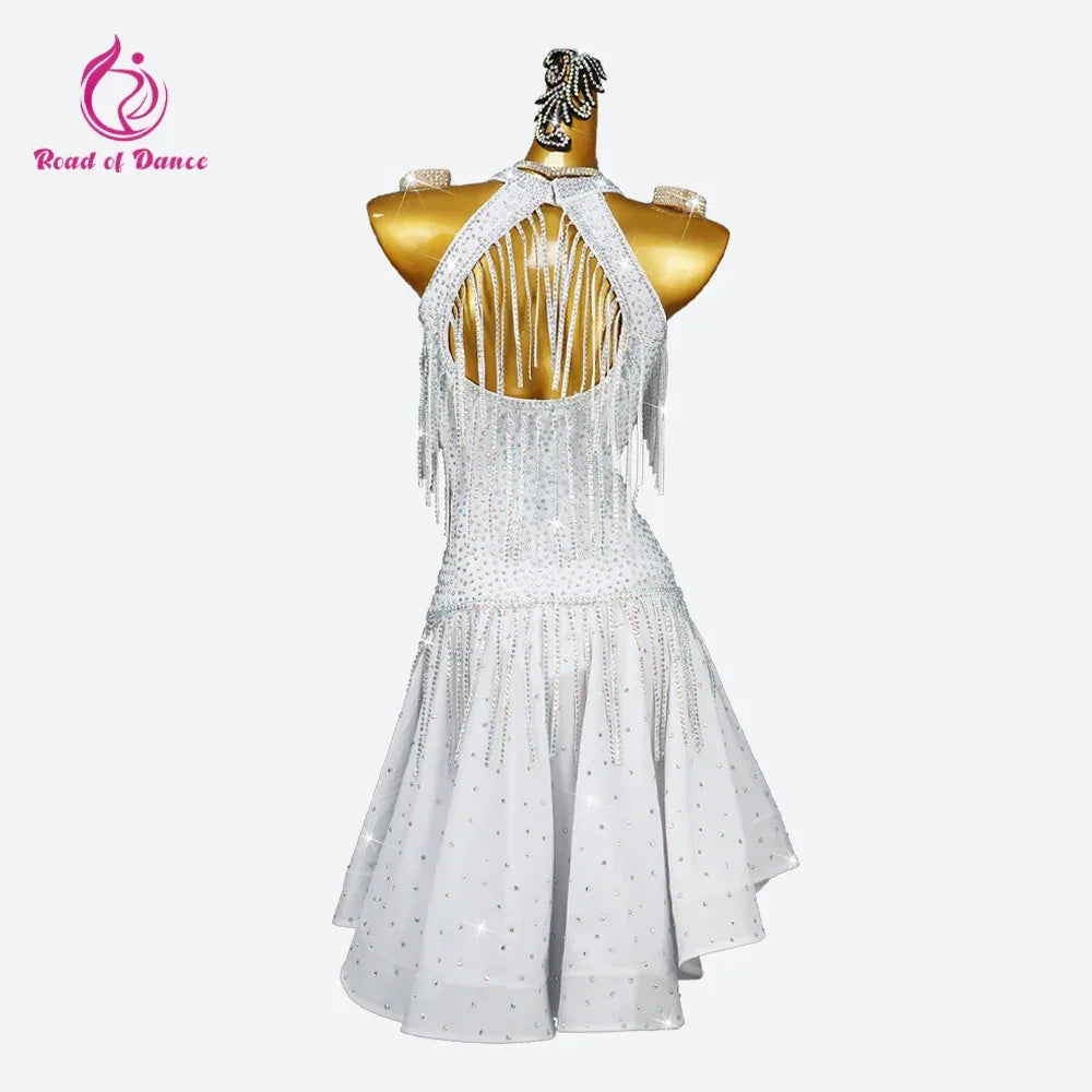 Clothes For Prom Latin Dance Dress Practice Cabaret Womens Costume Sexy Outfits Girls Sports Elegant Party Skirt 2025 Stage Wear