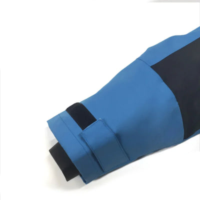 Men, three-layer waterproof, drysuit, latex neck and cuffs, same material socks