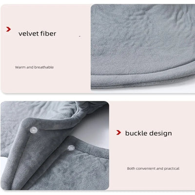 Thermal Blankets Hot Compress Heated Shawl for Shoulder Back Neck Body Grey Electric Heating Pad for Office Home Warmer Mat