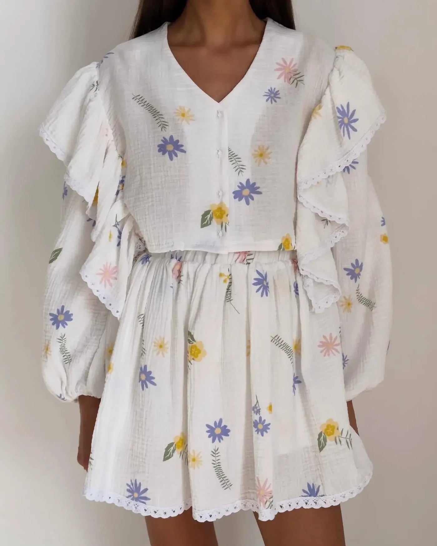 Women Lantern Linen Top