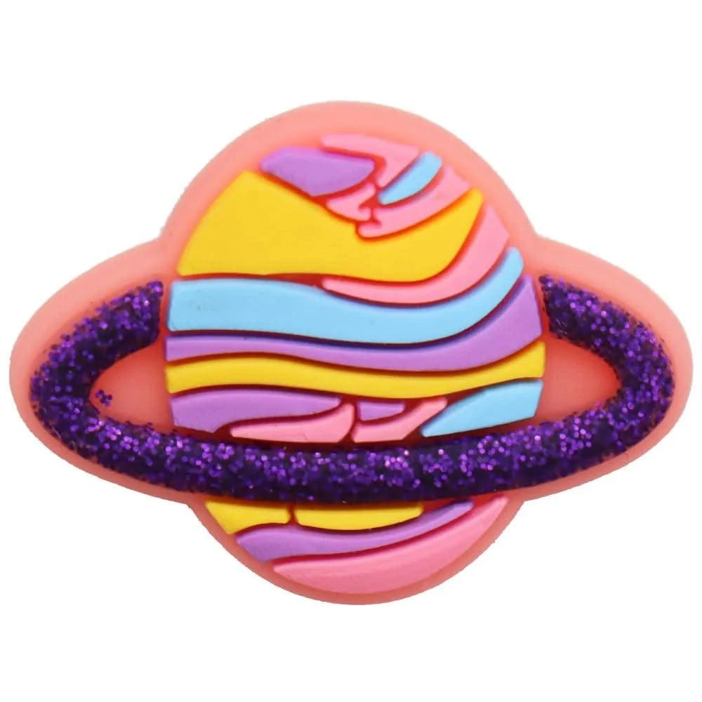 1PCS Lightning Alien Rings Stars Shiny PVC Shoe Charms Accessories Sandal Buckle Ornament DIY Wristbands Kid Gift