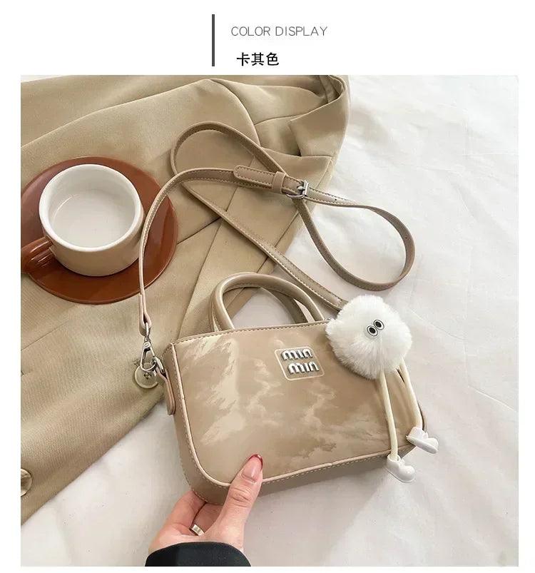 2025 new women’s luxury handbag designer small square purse fashion top handle crossbody bag elegant shoulder trendy
