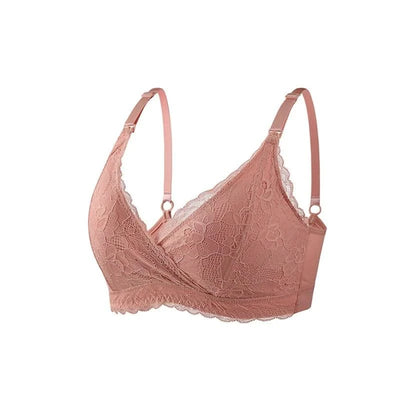 Maternity Nursing Bras Women Lace Breastfeeding Removable Padded