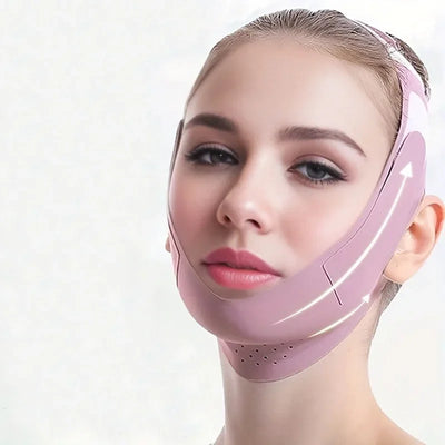 Portable Adjustable Face Tightening Bandage Face Lifting Belt Breathable V Shaped Slimming Bandage Resuable Facial Lifting Strap