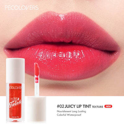 Girlish & Juicy Color Lip Tint with Moisture Essence, Long-Lasting Moisture & High Shine Plump and Pout Lip Plumper for Women