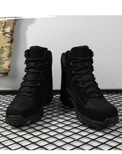Outdoor Training Combat Boots Men Safety Comfortable Breathable Men's Ankle Boots Tactical Waterproof Climbing Boots Hiking Shoe