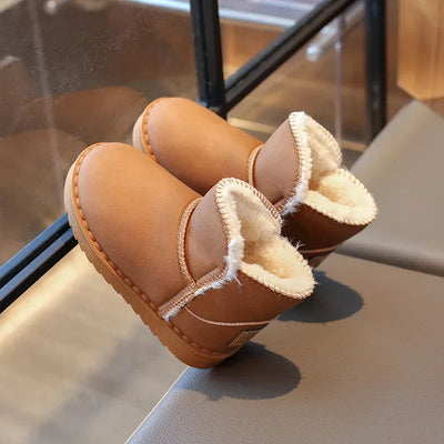 Kids Snow Boots for Boys Girls Thick Plush Children Thermal Ankle Boots Warm 2025 Autumn Winter Anti-skid Classic Fashion Boots