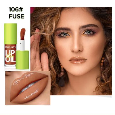 Beauty Glazed Rare Bright Lustrous Lip Essence Moisturizing Shine Shimmer Plumping Lip Tint  Care Oil Gloss for Lip Enhancement